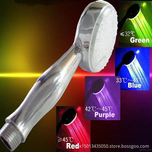 Temperature Sensor RGB LED Light Shower Head RC-A1(CE & RoHS)